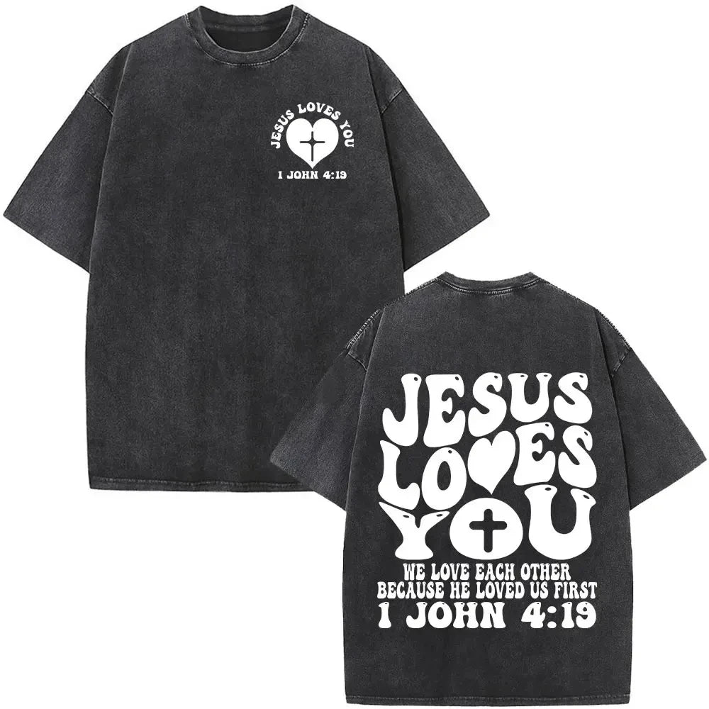 Jesus Faith Overcomes Fear Bible Christian Scripture Tee
