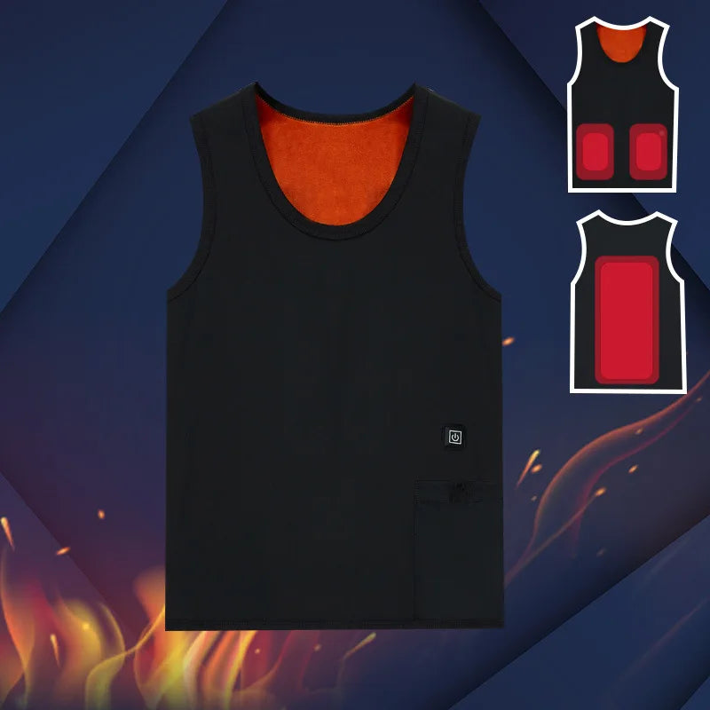 Fujian Heated Vest Jacket Unisex Thermal Sleeveless Skiing