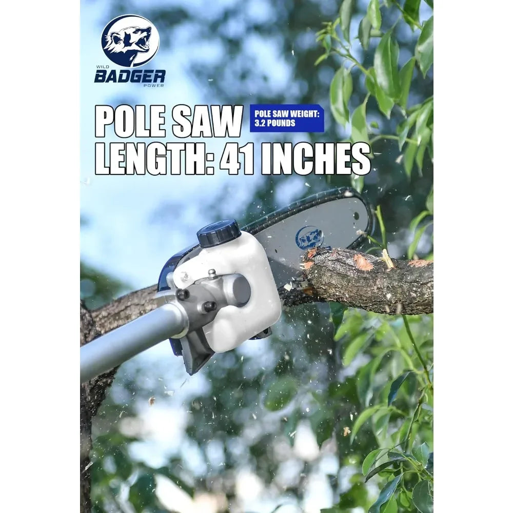 Home 40V Cordless 4in1 Weed Wacker Trimmer Pole Saw