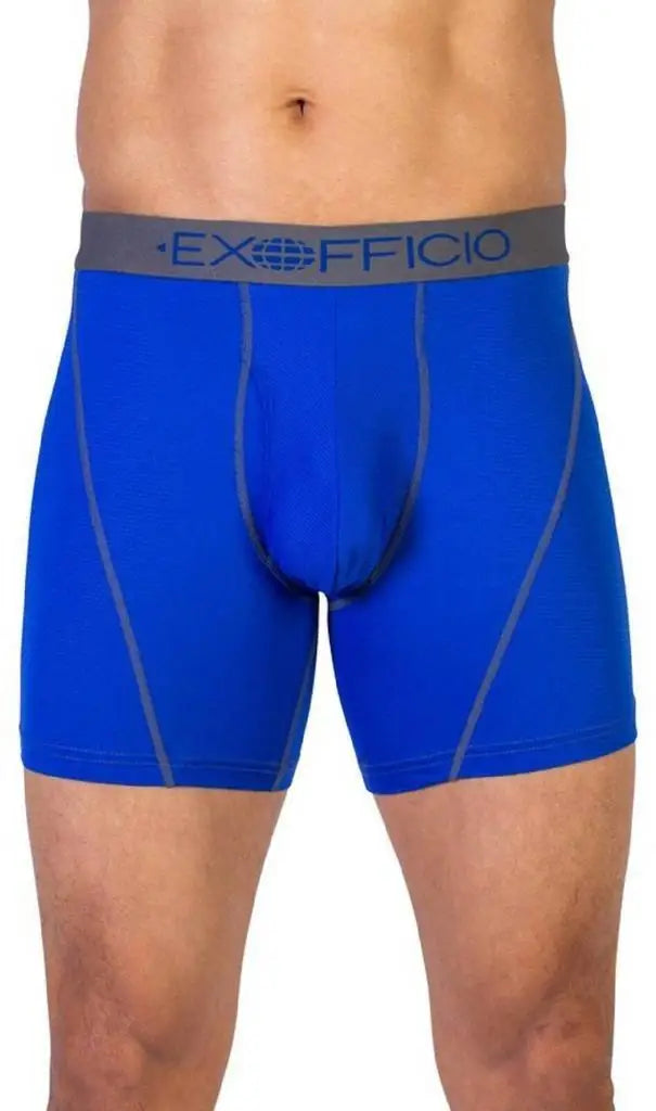 ExOfficio Mens GiveNGo Sport Mesh 6In Boxer Brief Royal
