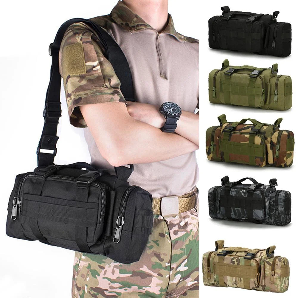 LEBATSION Outdoor Multifunctional Waist Bag Camouflage