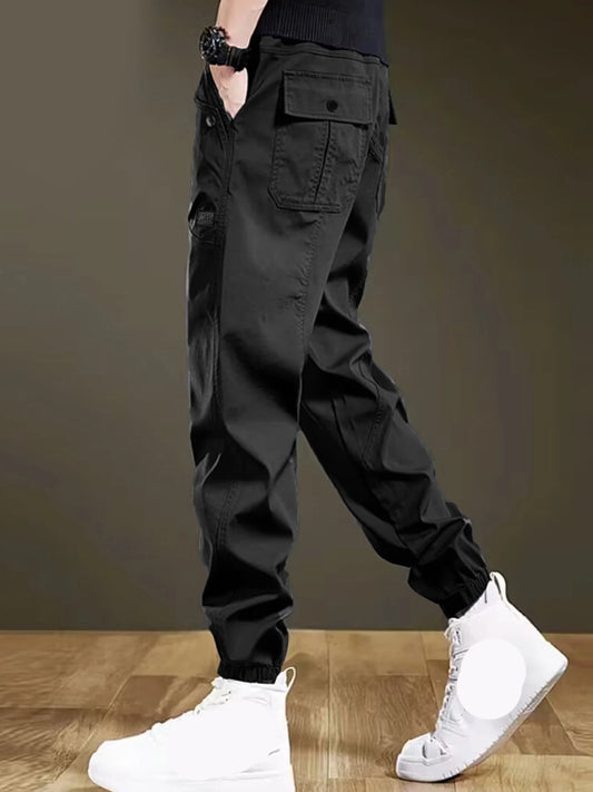 Thin 2025 Outdoor Paratrooper Pants For Men Straight Leg