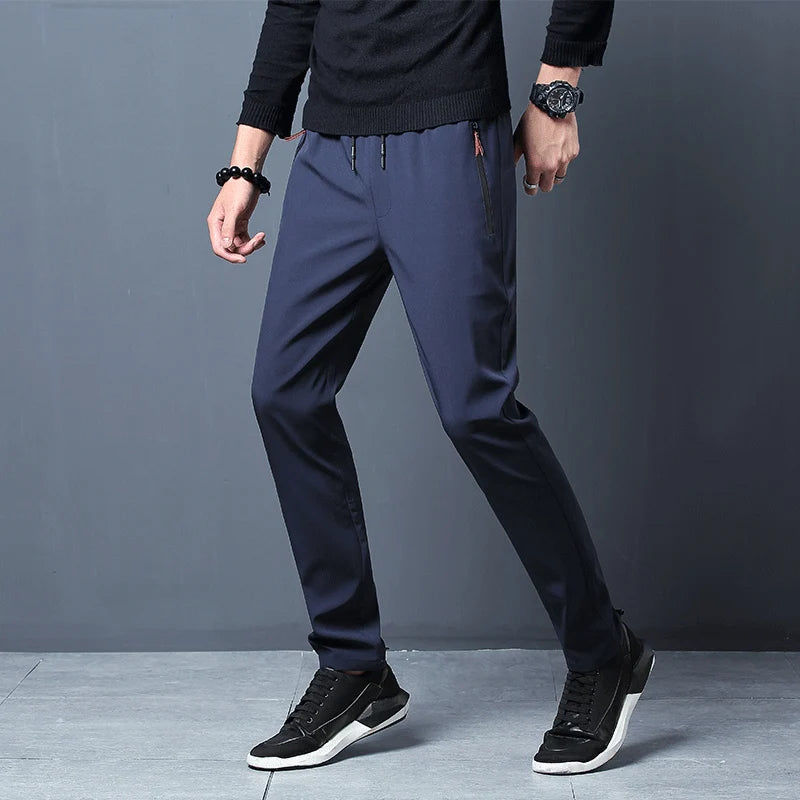 CN Mens Casual Slim Fit Jogger Pants Elastic Waist