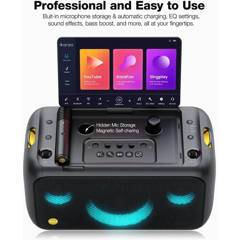 General Use Garden Karaoke Machine With Built In Screen