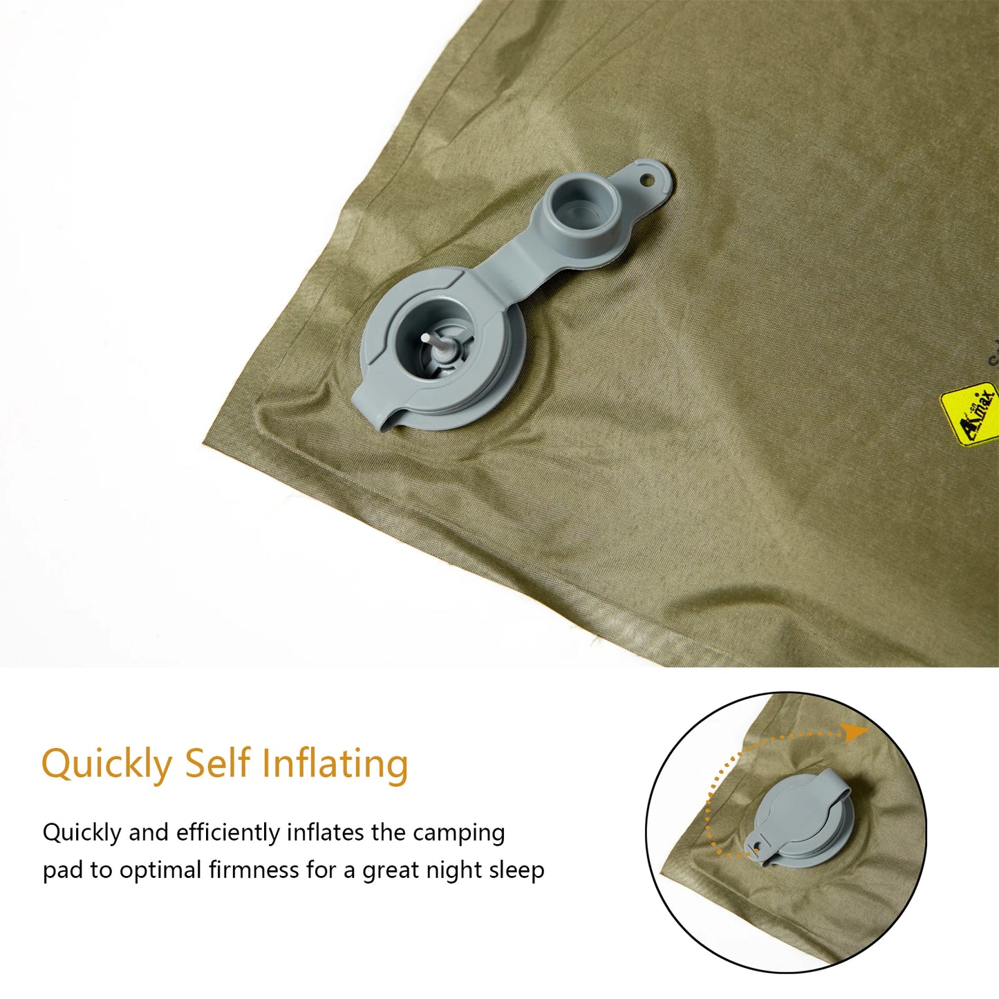 By Inflating Alice Embedded Air Self Inflating Camp Mat