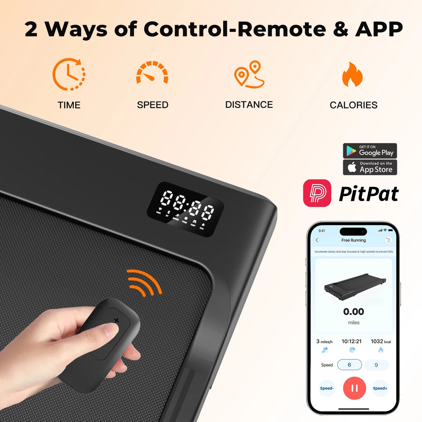 Superun Walking Pad Under Desk Treadmill 2.5HP Portable