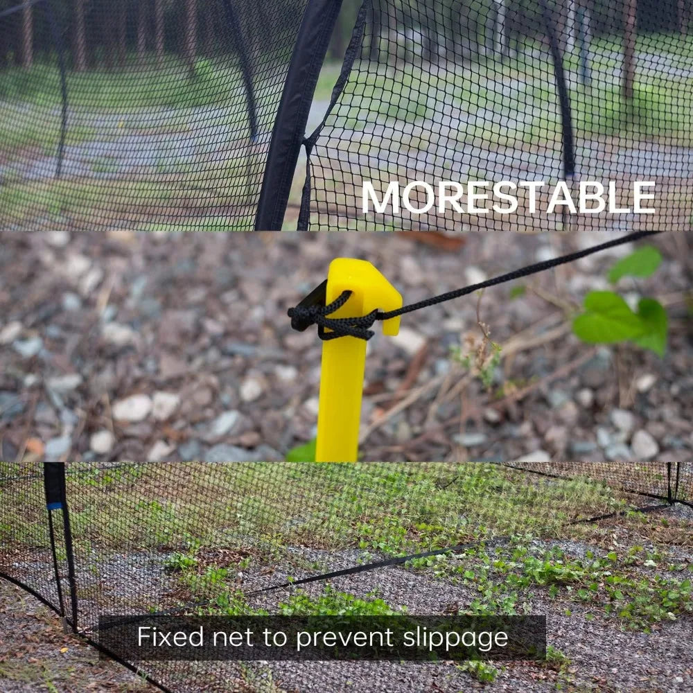 Pro 20ft Baseball Batting Cage Net Frame Backyard Training