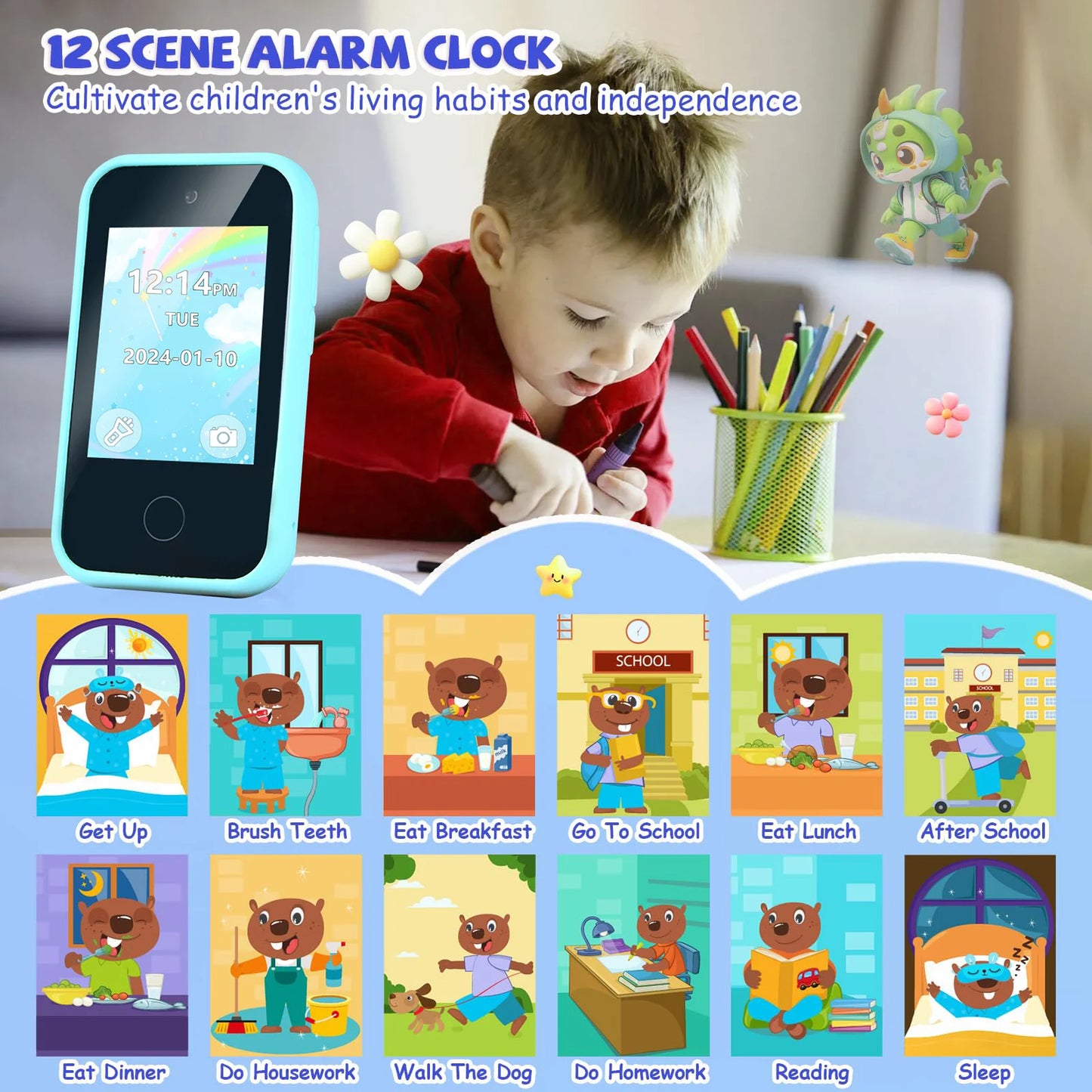 Nu Styles 4Ever Kids Learning Smartphone Toy Dual Camera