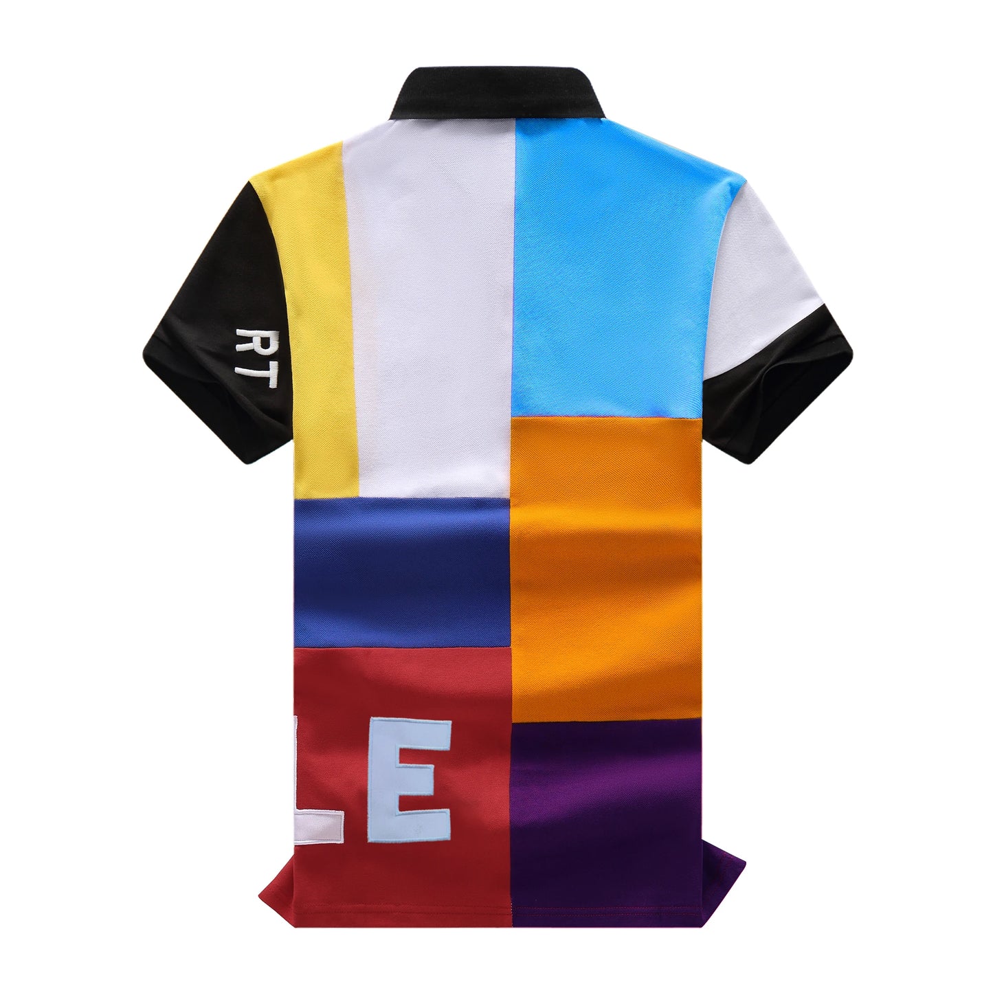 TSCN Men's Polo Shirt Cotton Embroidery Contrast Stitching