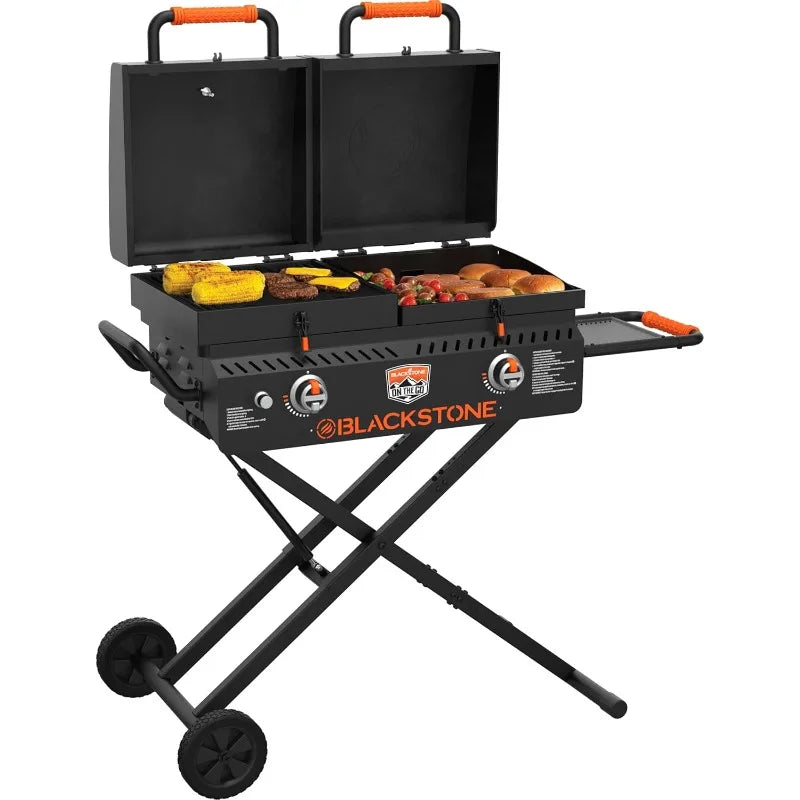 Hign-concerned Go Combo With Wheels Heavy Duty Griddle