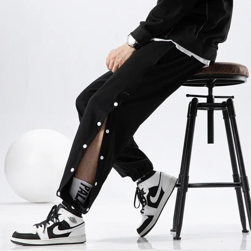 Hebei Zipper Sweatpants Men Loose Fit Training Basketball