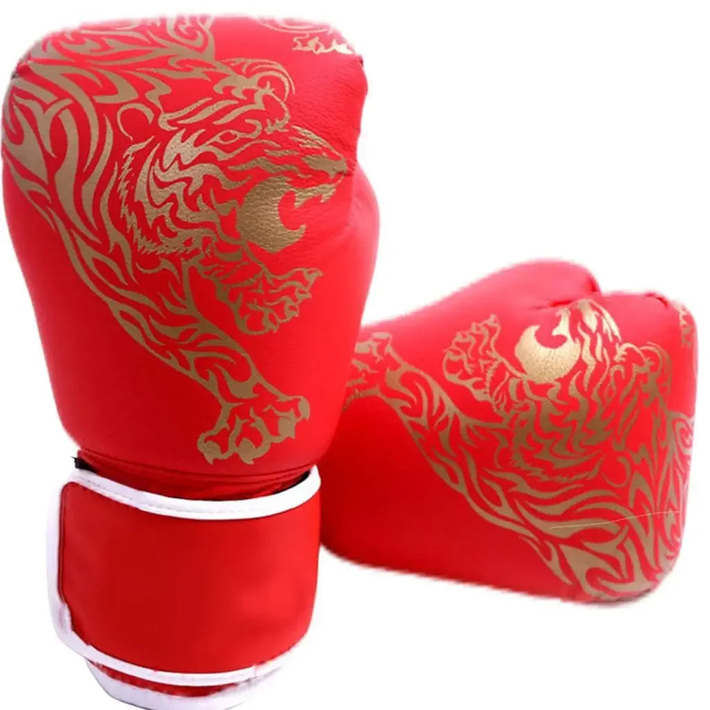 Elenxs Boxing Gloves Breathable PU Leather Training Gloves