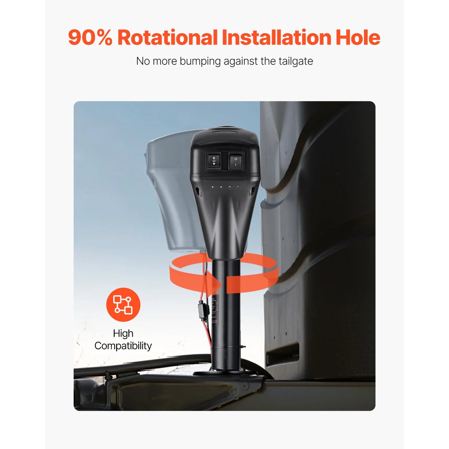 SucceBuy Electric Trailer Jack 5000Lbs Power Tongue Jack