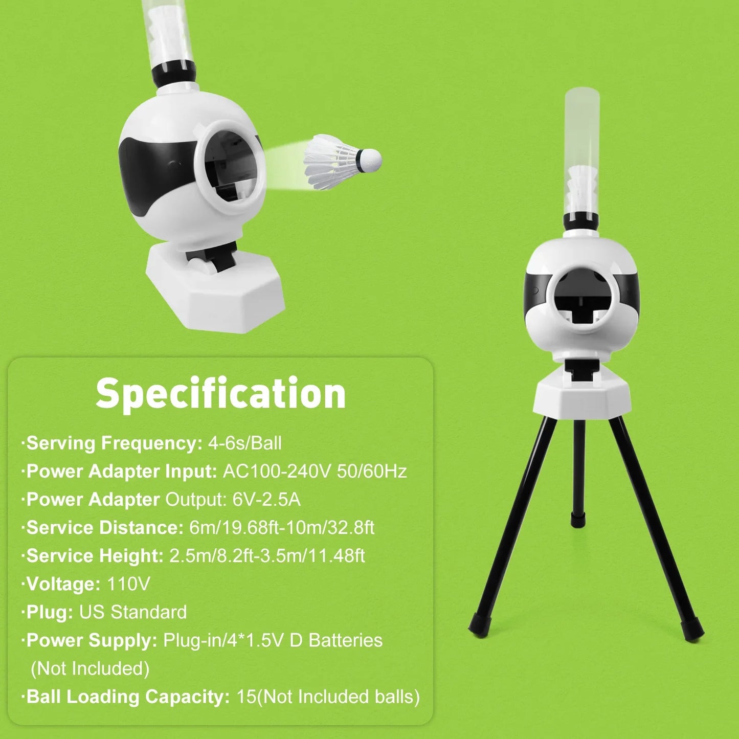 Automatic Badminton Serve Machine Portable Self Training