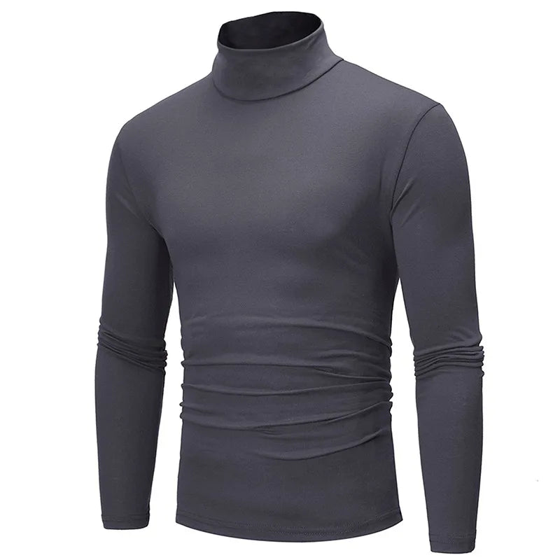 Thermal Underwear Top For Men Slim Fit Turtleneck Longsleeve