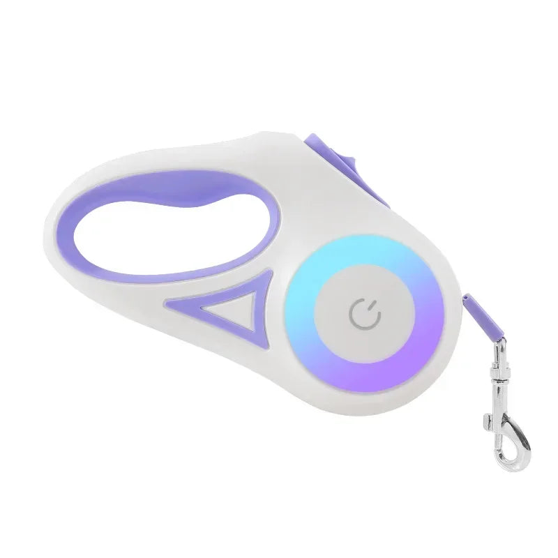 ZhejiangDog LED Luminous Retractable Dog Leash for Outdoor