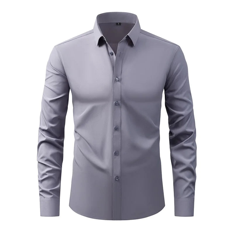 Guangdong Men Classic Button Down Shirt With Long Sleeves