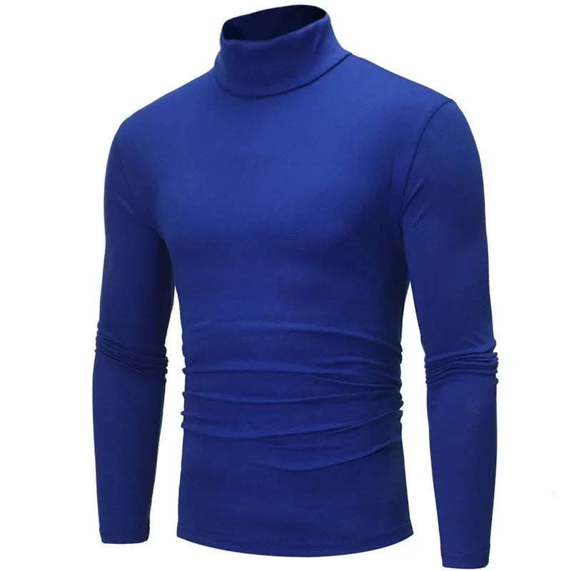 Thermal Underwear Top For Men Slim Fit Turtleneck Longsleeve