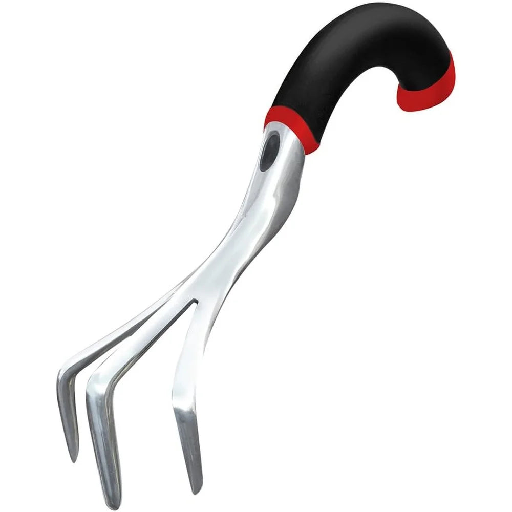 XMSJ Ergonomic Aluminum Hand Cultivator Garden Tool