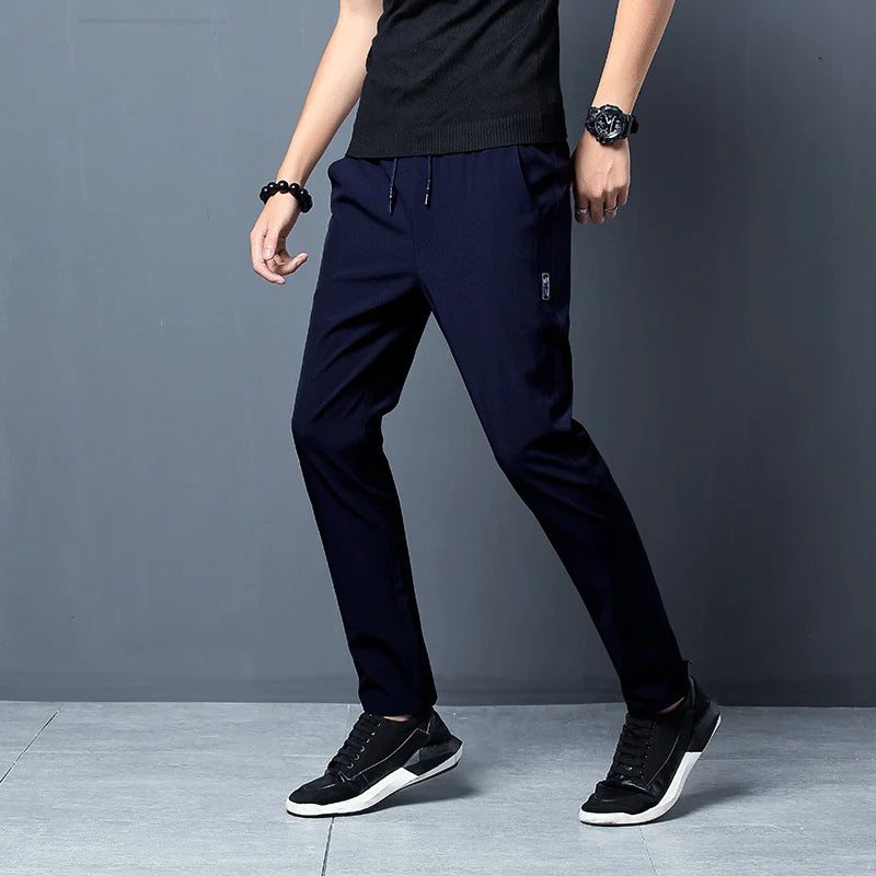 CN Mens Casual Slim Fit Jogger Pants Elastic Waist