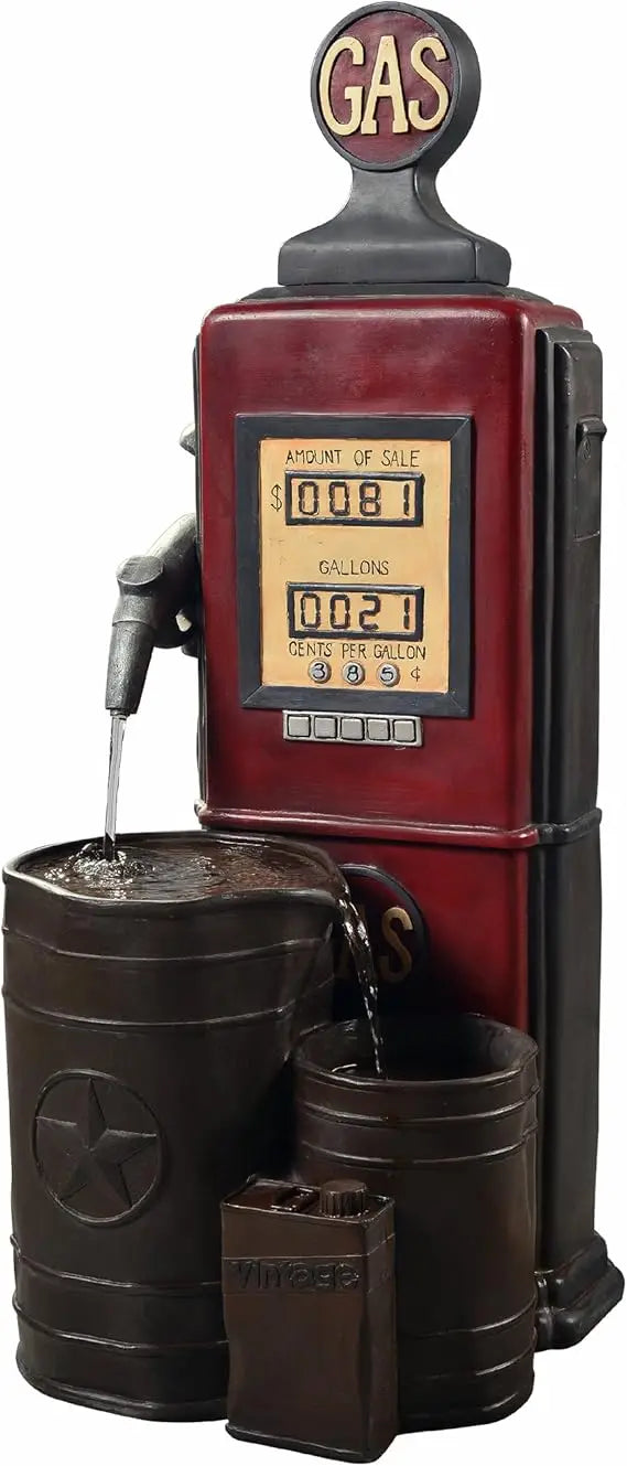 XMSJ Vintage Style Outdoor Waterfall Fountain With Pump