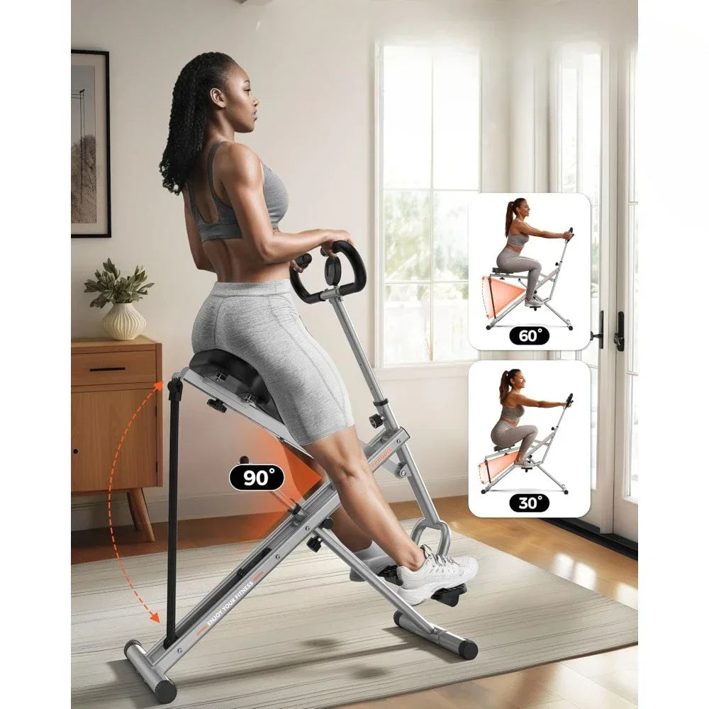 Hignconcerned Squat Machine For Home Ride And Rowing Bands