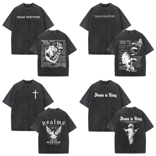 Jesus Faith Overcomes Fear Bible Christian Scripture Tee