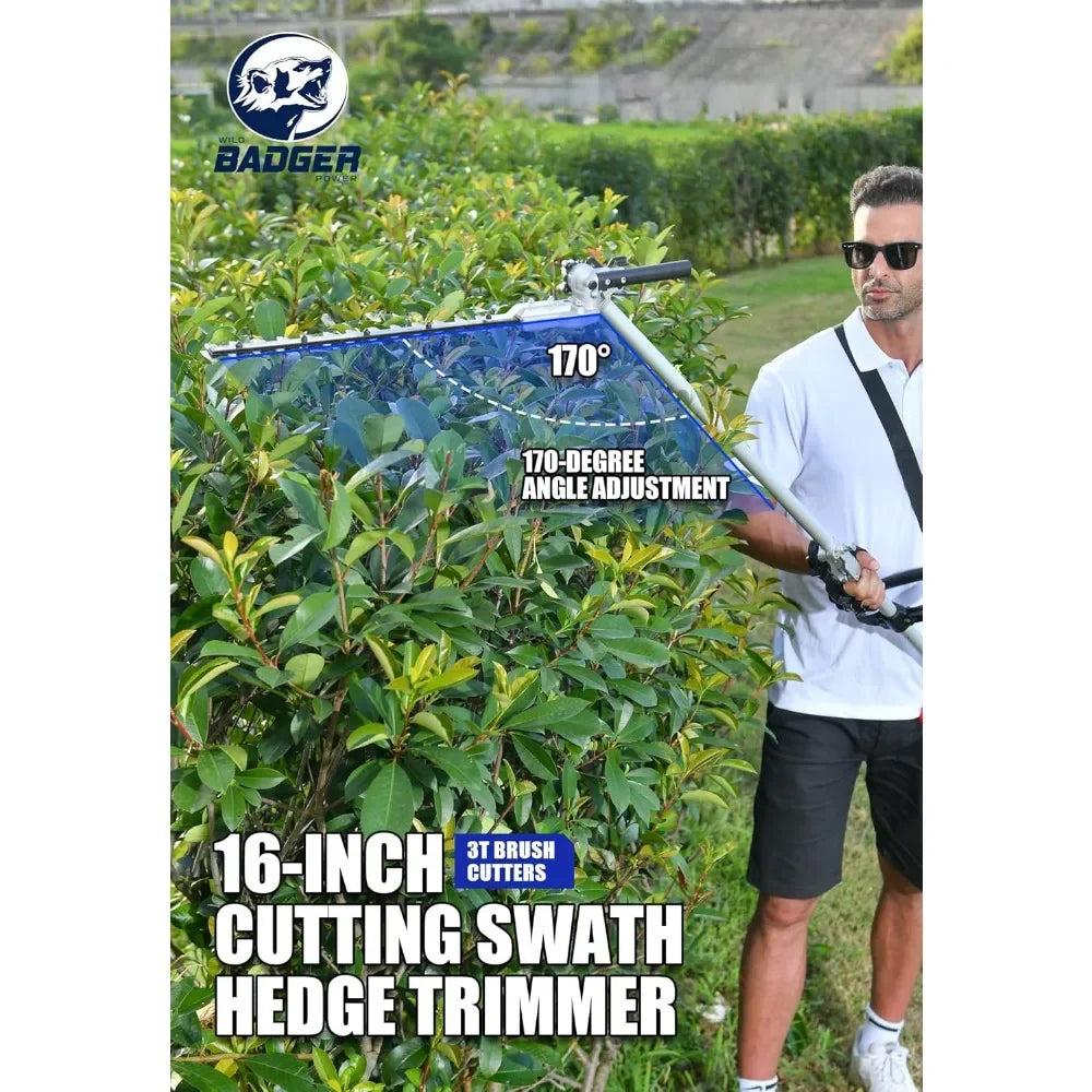 Home 40V Cordless 4in1 Weed Wacker Trimmer Pole Saw